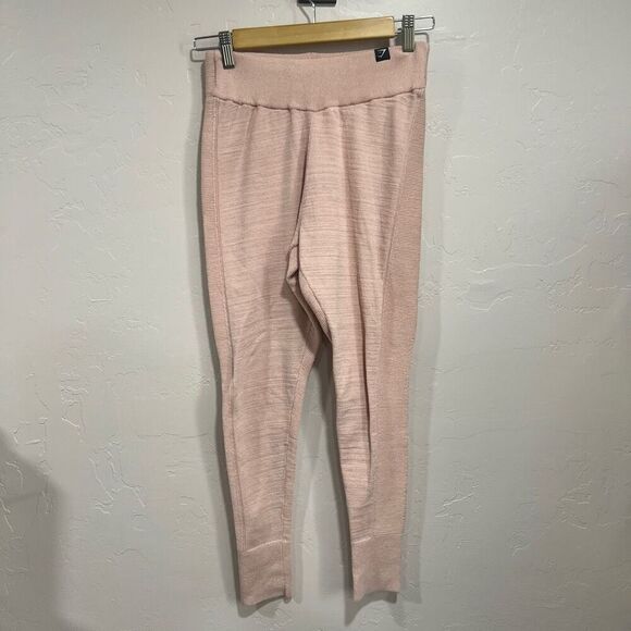 Gymshark Time Out Ribbed Knit Jogger Pink Blush, small - Picture 1 of 7